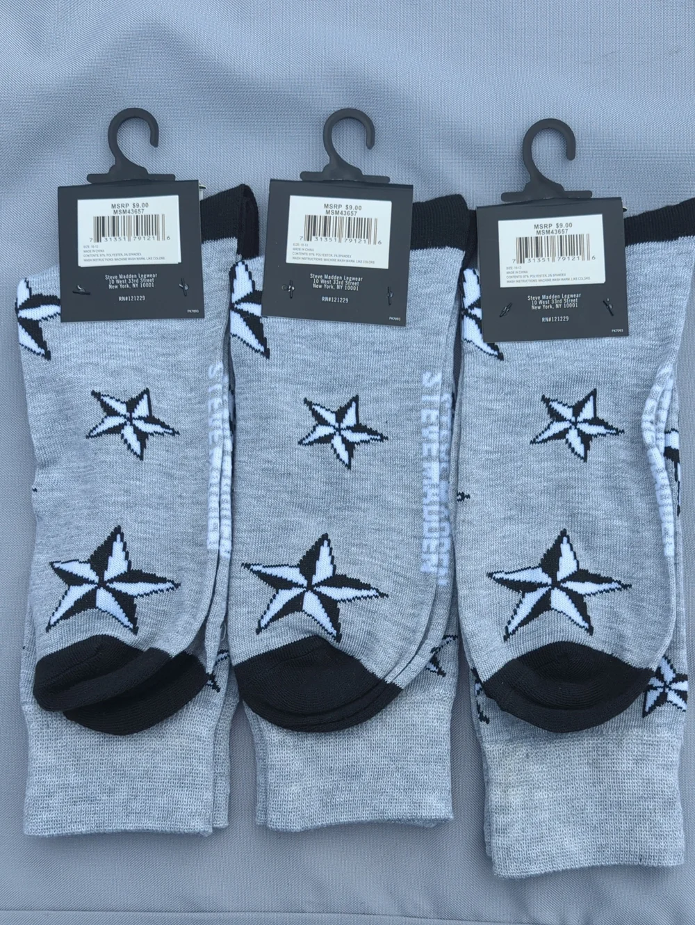 3PAIR BUNDLE + STEVE MADDEN CREW SOCKS